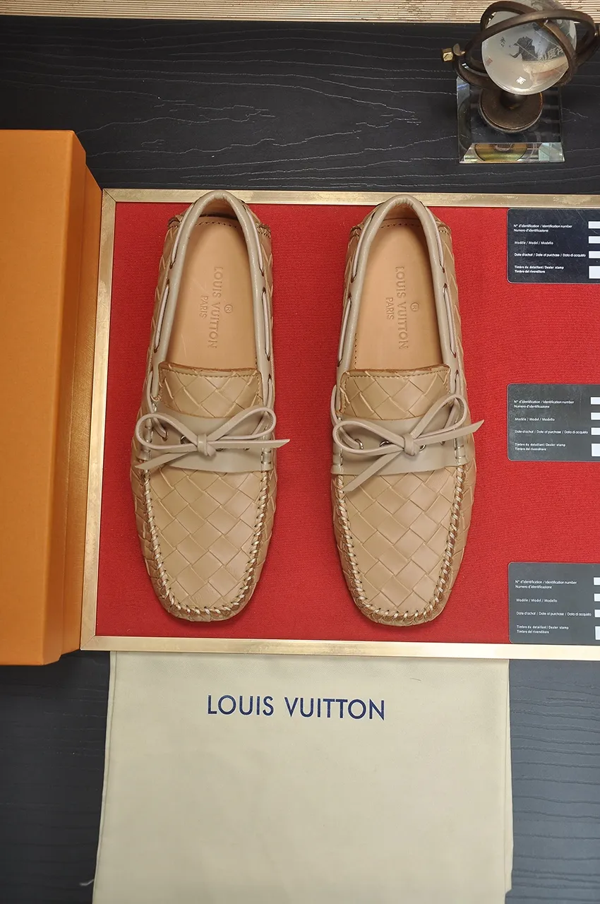 Men's Men's Shoes💰420💶【GUCCI】 (High-end Niuli) New 🍀Gucci*——Gucci Doudou Shoes! Made of imported original cowhide, the inner top layer is comfortable cowhide lining! Original wear-resistant rubber outsole! High quality products! Code number 38-44!